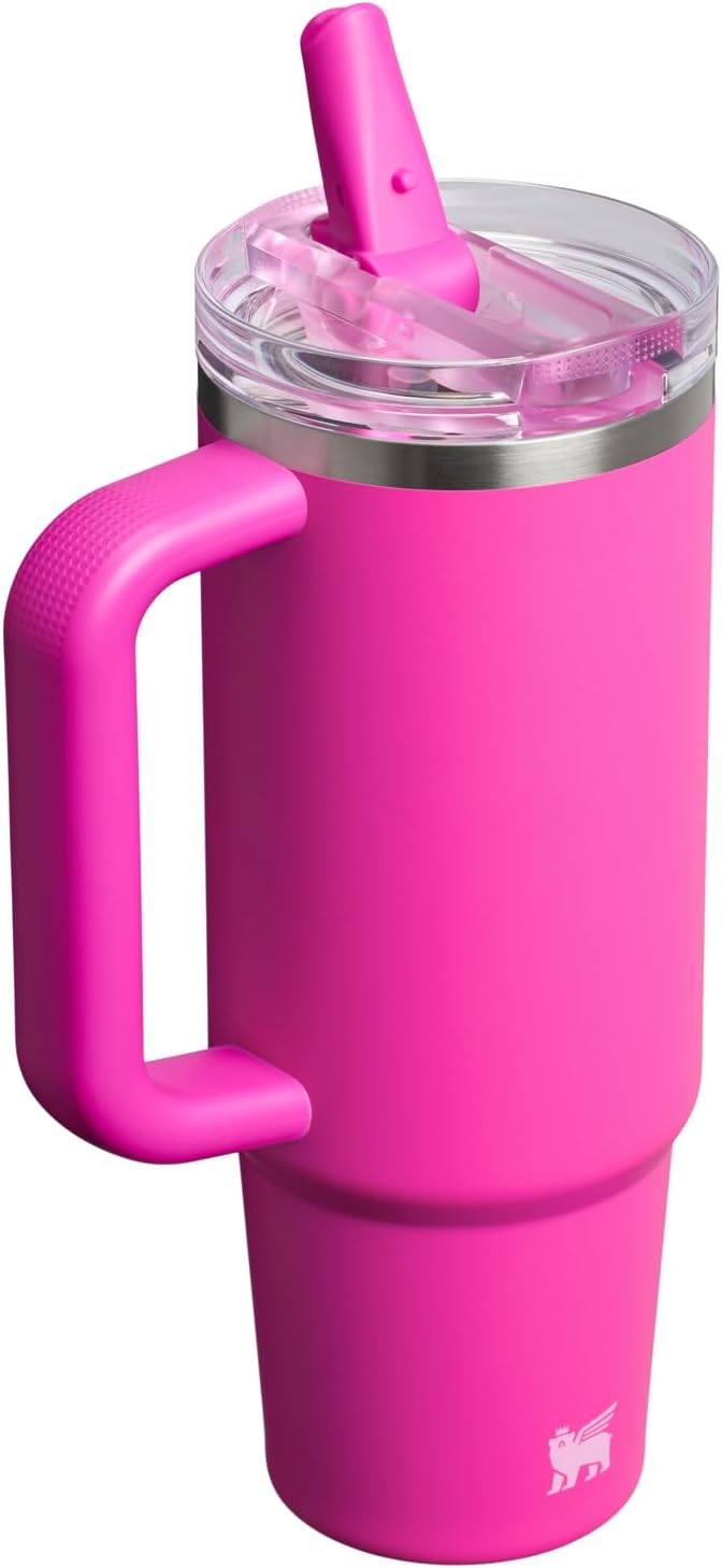 STANLEY Quencher ProTour Flipstraw Tumbler, 30 oz, Violet Blossom | Built-In - Image 3