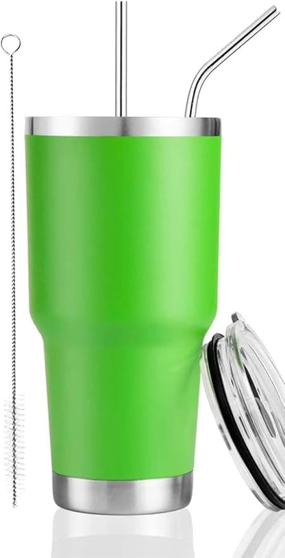 D·S 30 oz Lime Tumbler Double Wall Vacuum Insulated Travel Coffee Mug | Double by D%C2%B7STUMBLER