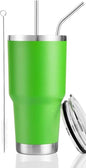 D·S 30 oz Lime Tumbler Double Wall Vacuum Insulated Travel Coffee Mug | Double by D%C2%B7STUMBLER