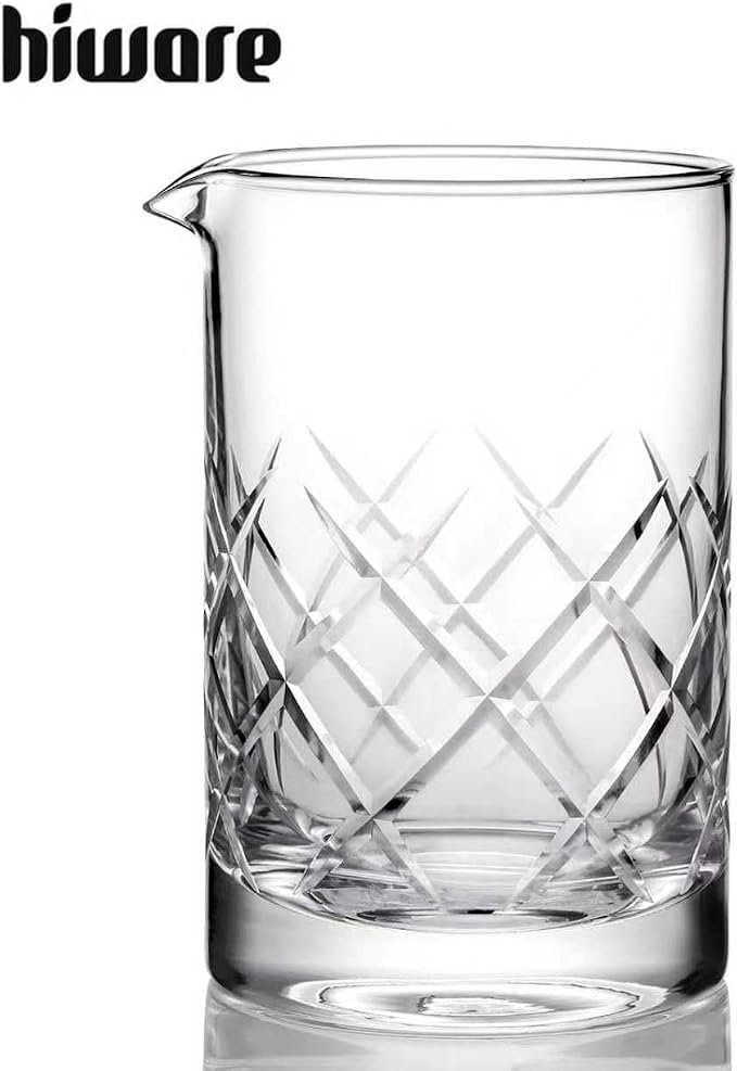 Hiware Professional 24 Oz Cocktail Mixing Glass, Thick Bottom Seamless Crystal - Image 6