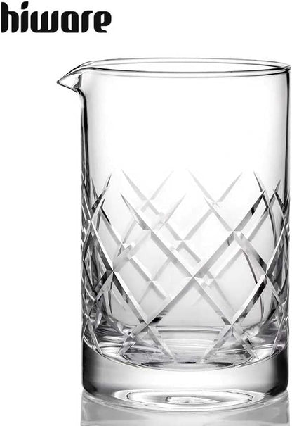 Hiware Professional 24 Oz Cocktail Mixing Glass, Thick Bottom Seamless Crystal - Image 6
