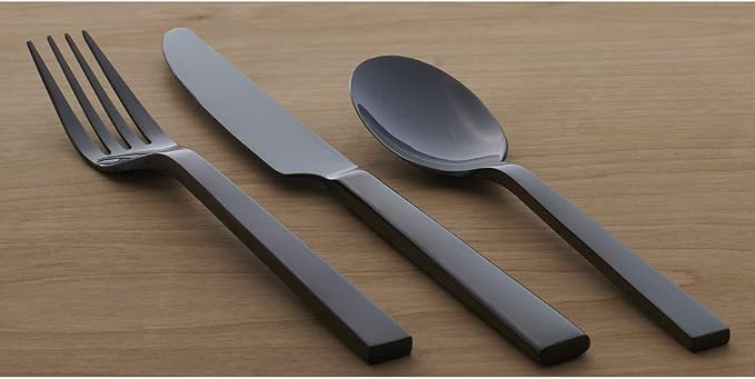 Oneida Chefs Table Midnight Matte 20-Piece Silverware Set - Image 3