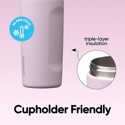Owala FreeSip Kids Stainless Steel Water Bottle 16 oz Lilac You A lot - Image 4