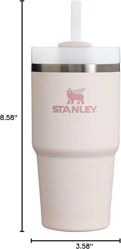 STANLEY Quencher H2.0 Flow State Tumbler, 20 oz, Rose Quartz 2.0 | Straw and - Image 10