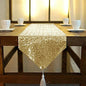 ShinyBeauty Gold Table Runner 90 Inches Long Sequin Table Runner by ShinyBeauty