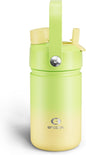 Kids Insulated Water Bottle - 12oz Stainless Steel Water Bottle with Dual Spouts by ENCOOL