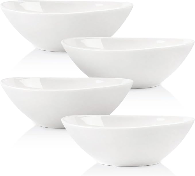 LIFVER 9" Serving Bowls for Wedding Decor, 36 OZ Porcelain Serving Dishes for by LIFVER