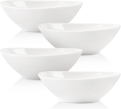 LIFVER 9" Serving Bowls for Wedding Decor, 36 OZ Porcelain Serving Dishes for by LIFVER