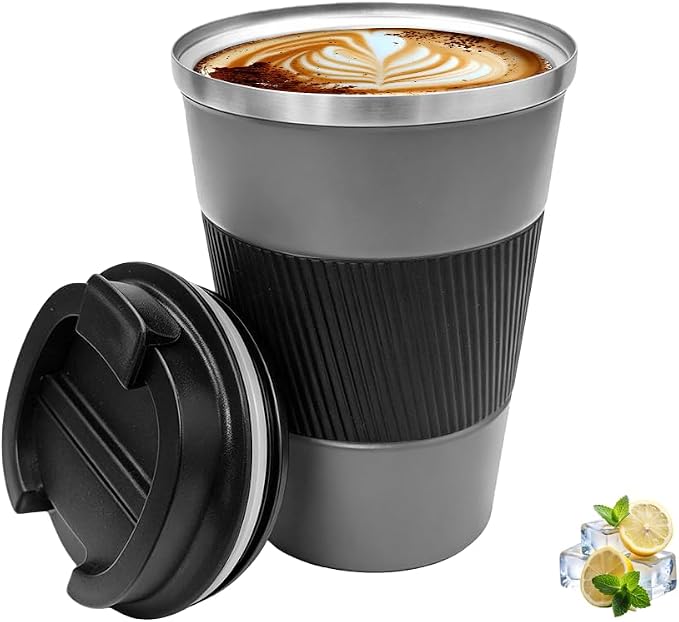 Coffee Mug with Leak Proof Lid, Travel Mug Stainless Steel Tumbler, Double Wall by Unknown