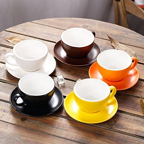 Coffeezone Ceramic Latte Art Cup and Saucer - Image 4