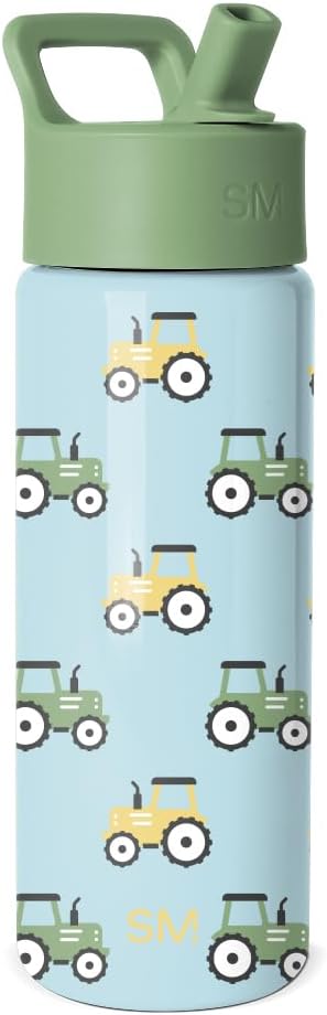 Simple Modern Kids Water Bottle & Toddler Cup | 18oz | Tractor | Insulated by Unknown