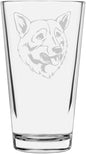 Swedish Vallhund Custom Personalized Dog Themed Etched All Purpose 16oz Pint Glass