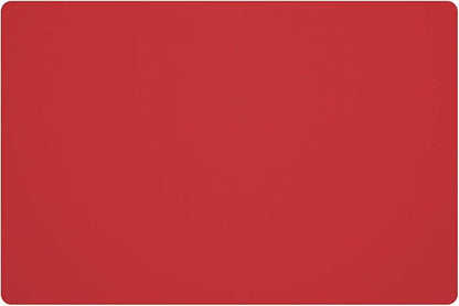 Silicone Placemats, Food-Grade Non-Slip Waterproof, Dining, Stain Resistant, Countertop Protector, Kitchen Counter Mat, Heat Resistant, Baking mat Dishwasher Safe (23.6"×15.7"-1pack, Red)