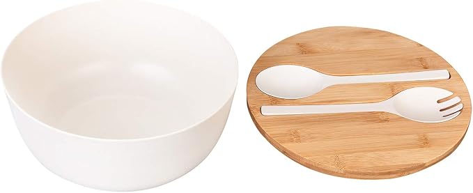 GEHE Bamboo Salad Bowl with Servers Set - Image 9