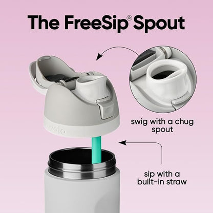 Owala FreeSip Stainless Steel Water Bottle 24 oz Dreamy Field - Image 3