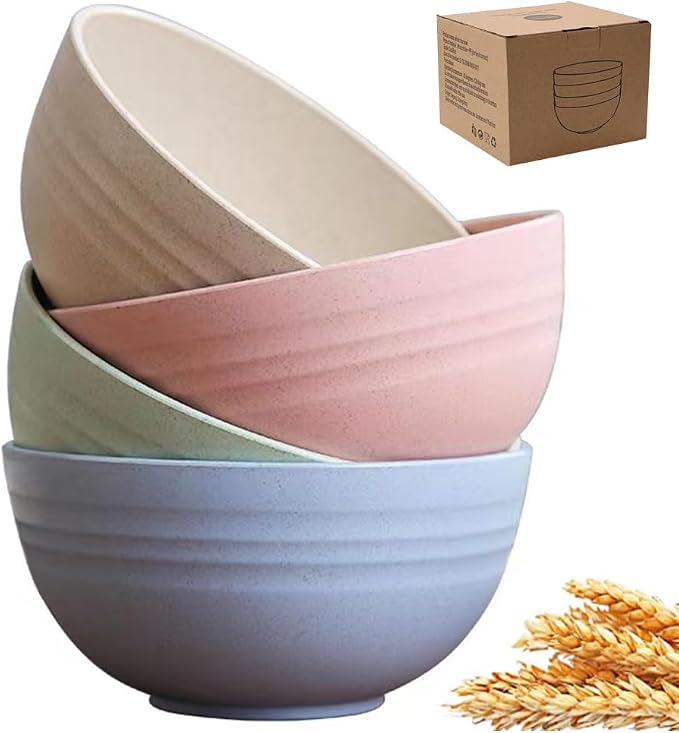 LRUUIDDE Unbreakable Cereal Bowls 24 oz by LRUUIDDE