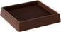 4X4 Rubber Caster Cups, Non Slip Furniture Pads, Anti-Slip Gripper, Anti Skid Furniture Feet, Anti Slide Floor Protector for Bed Couch Stoppers - 8 Pack, Brown