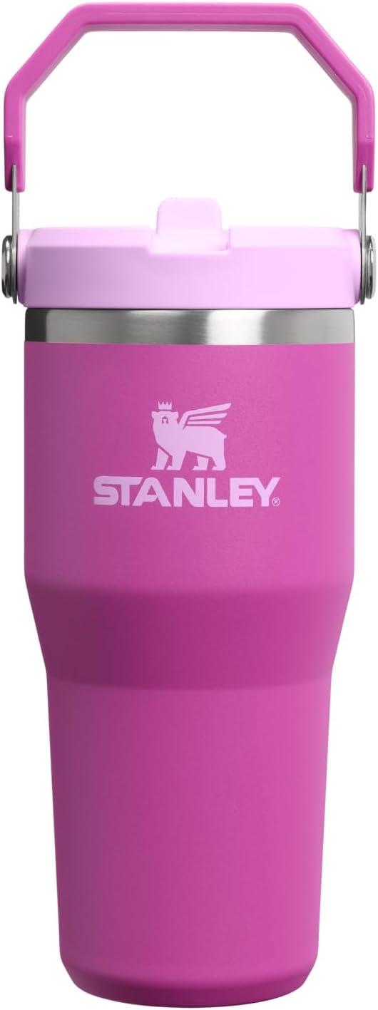 STANLEY IceFlow 2.0 Flip Straw Tumbler, 14 oz, Dark Blossom | Easy Carry Handle by Unknown