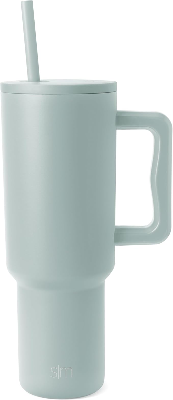 Simple Modern Tumbler with Handle and Straw | 40oz | Green | Trek Tumbler by Unknown