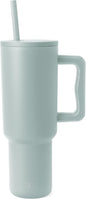 Simple Modern Tumbler with Handle and Straw | 40oz | Green | Trek Tumbler by Unknown