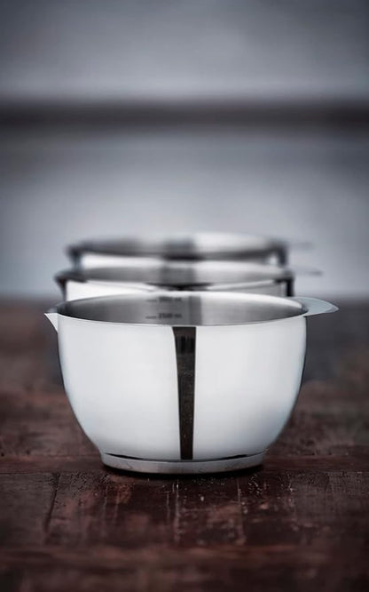 Rosti Precision Craft Mixing Bowl Set 3 Liter Elevate Your Culinary Experience Stylish Nesting Bowls for Effortless Cooking and Baking