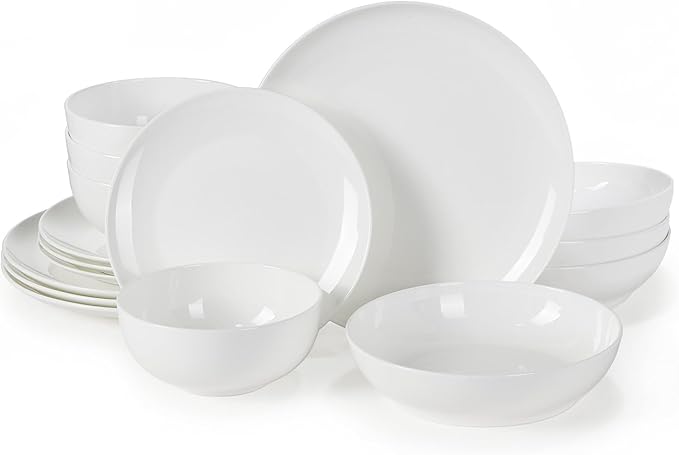 16-Piece Bone China Dinnerware Set by KINGSTONE