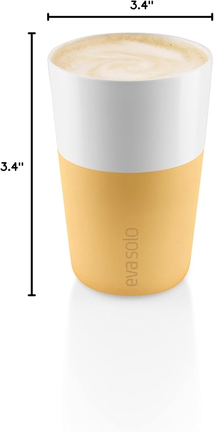 Eva Solo | 2 Cafe Latte Tumbler Mugs | 12 oz Porcelain Coffee Cup Tumblers - Image 6