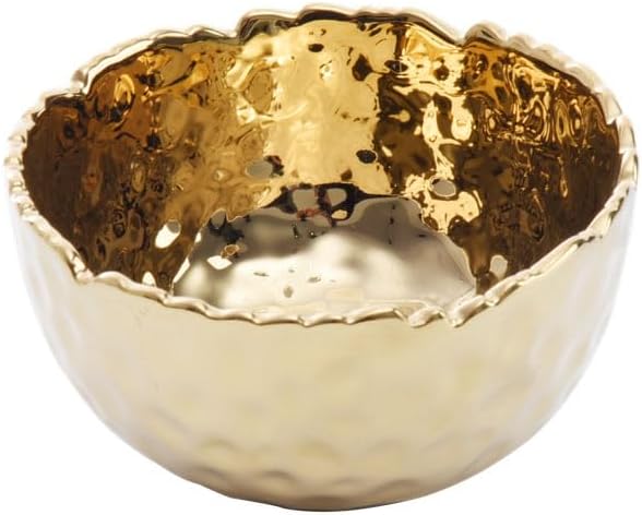 Pampa Bay Golden Millennium 4-inch Porcelain Snack Bowl by PampaBay