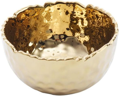 Pampa Bay Golden Millennium 4-inch Porcelain Snack Bowl by PampaBay