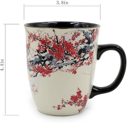 Color Changing Heat Sensitive Magic Funny Art Mug Large Coffee Tea Plum Blossom - Image 8