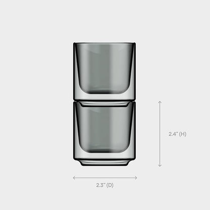Terra Kaffe Fog Picco Espresso Glasses - 3 oz - Image 2