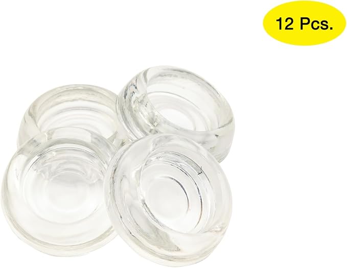 Heavy-Duty Clear Glass Coasters – Floor Protectors - Image 3