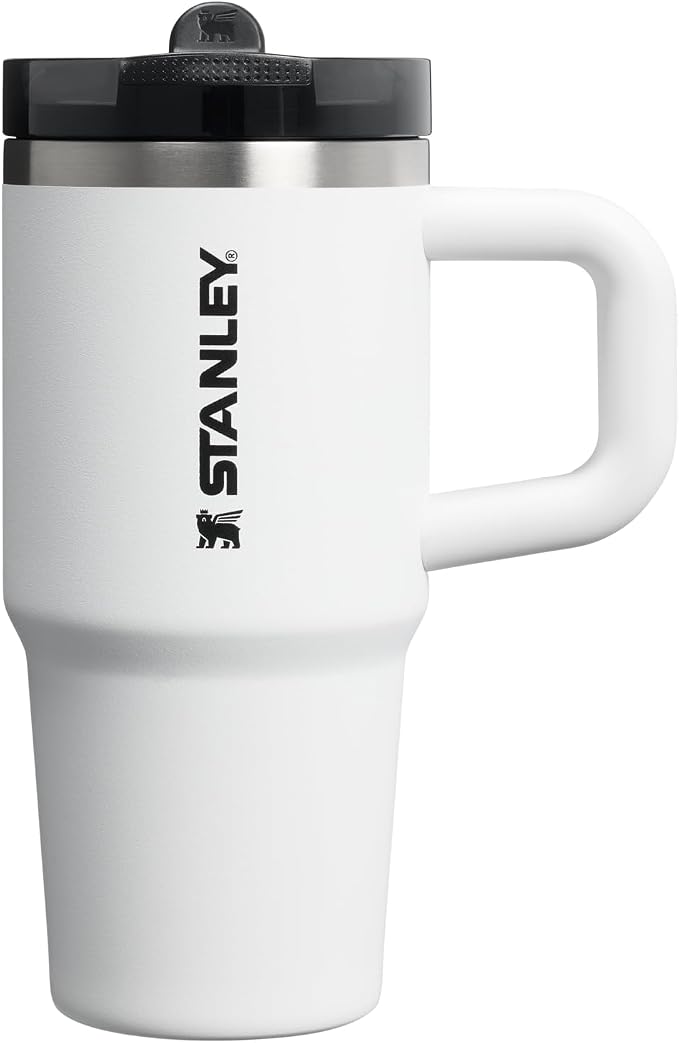 STANLEY Quencher ProTour Flipstraw Tumbler, 14 oz, Chalk | Built-In Straw & by Unknown