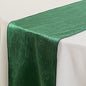 10 pcs 12x108-Inch Hunter Green Premium Velvet Table Runners Wedding Reception by BalsaCircle