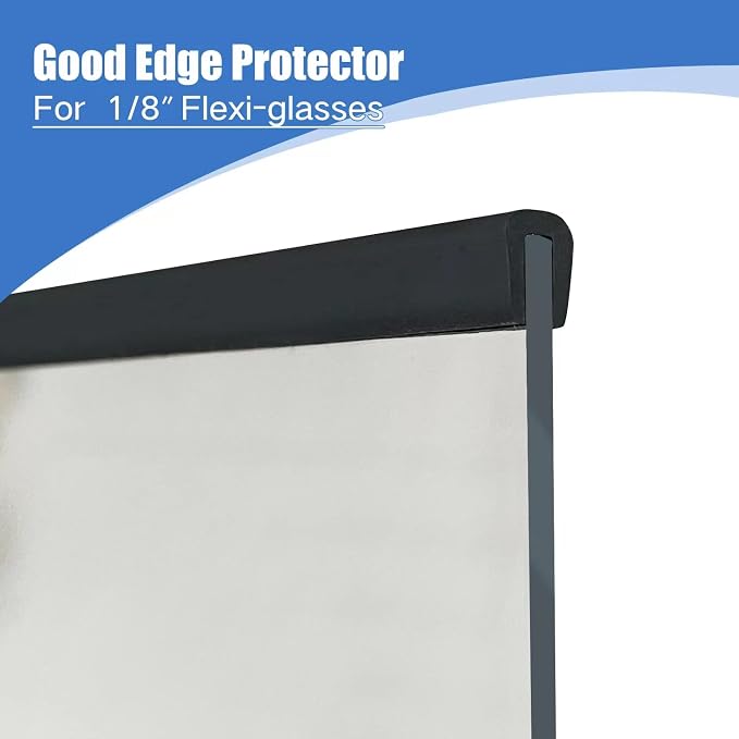 Rubber Edge Trim, 1/8" U Channel Edge Trim, Edge Protector - Image 5
