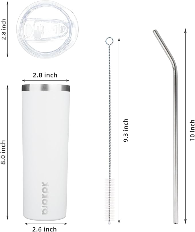 BJPKPK 20 oz 2 Pack Skinny Tumbler - Image 3