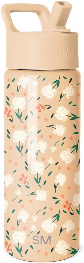 Simple Modern Kids Water Bottle & Toddler Cup | 18oz | Floral | Insulated by Unknown