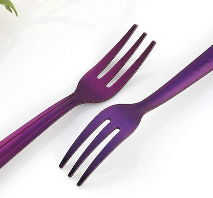 Oyster Fork Set of 12, 5.4 Inch Stainless Steel Cocktail Forks, 3 Tines Mini - Image 5