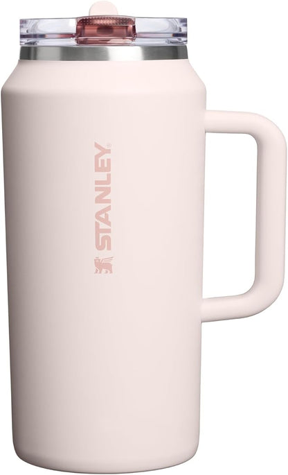 STANLEY Quencher ProTour Flipstraw Tumbler, 64 oz, Rose Quartz | Built-In Straw by Unknown