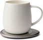 Ui 3 Self-Heating Mug Set – Jasmine White | 12 fl oz / 355 mL Ceramic Coffee & by OHOM