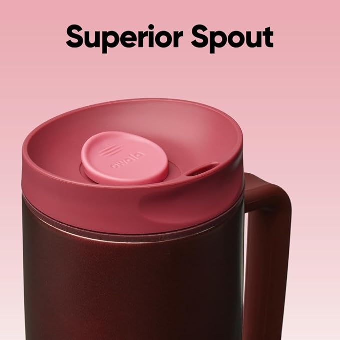 Owala SmoothSip Slider Stainless Steel Insulated Travel Mug - Image 4