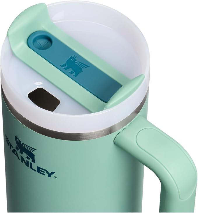 STANLEY Quencher H2.0 Flow State Tumbler, 30 oz, Spring Green | Handle and - Image 2