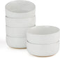 famiware Milkyway Cereal Bowl, Soup Bowls for 6, 25 Ounce Bowls Set for Kitchen, Bowl Set for Cereal Soup Rice Pasta Salad Oatmeal, White
