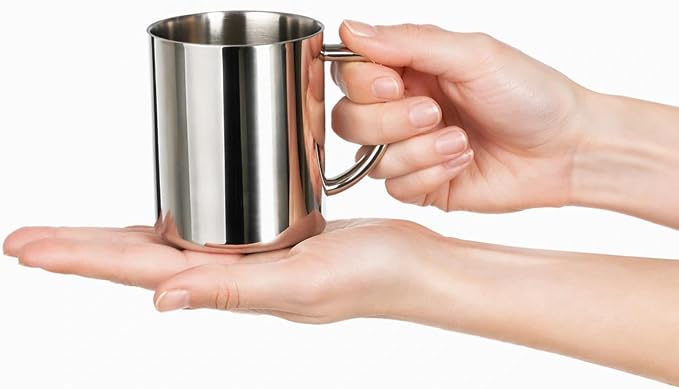 IMEEA Small Coffee Mug 10oz Double Wall Stainless Steel Cups - Image 3