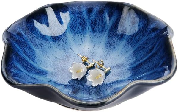 JAMEND CLXP Ring Dish, Kiln Glaze Jewelry Trinket Tray, Gifts - Image 4