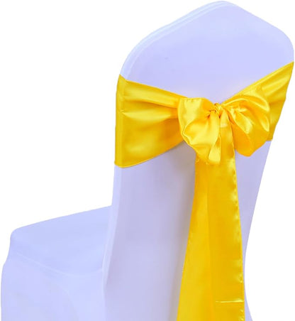 10 Pack Wedding Satin Yellow Table Runners 12 X 108 Inches Table Runner - Image 4