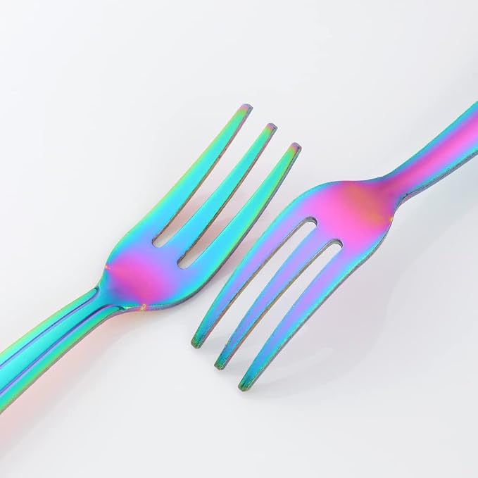 Oyster Fork Set of 12, 5.4 Inch Stainless Steel Cocktail Forks, 3 Tines Mini - Image 6
