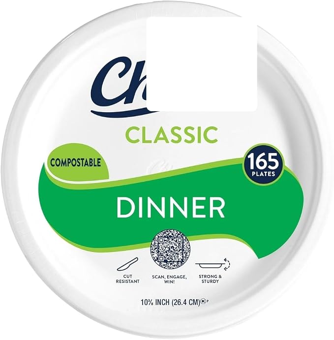 Heavy-Duty Paper Dinner Plates – 10 3/8" Disposable Plates, Grease-Resistant & - Image 2