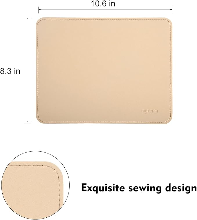 Double-Sided PU Leather & Cork Mouse Pad - Image 3