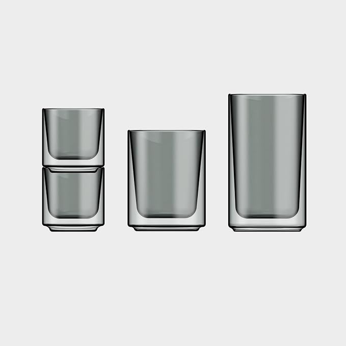 Terra Kaffe Fog Forte 12 oz Double-Walled Coffee Glass – Borosilicate Thermal - Image 4
